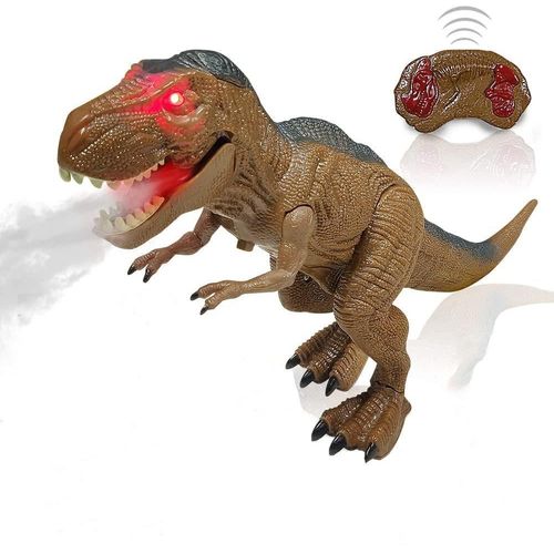 Esun Spielfigur Ferngesteuerter Dinosaurier Spielzeug ab 4 5 6 8 jahre jungen mit LED