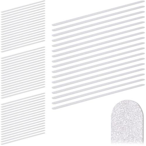 68 x Anti Rutsch Streifen, 60 cm lang, Kunststoff, für Dusche & Treppe, selbstklebend, Anti-Rutsch-Sticker, transparent