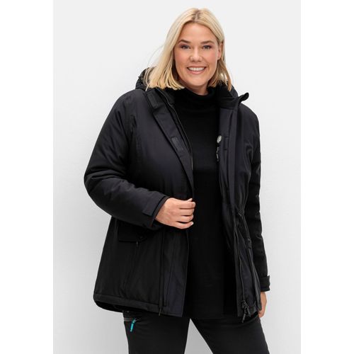 Wasser- und winddichte Outdoorjacke, schwarz, Gr.50