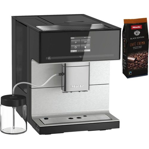 Miele Kaffeevollautomat CM7350 CoffeePassion, inkl. Milchgefäß, Kaffeekannenfunktion, schwarz