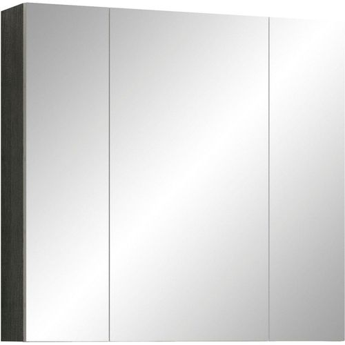 welltime Spiegelschrank Ravenna Breite 80 cm, 2 Korpusfarben, grau|silberfarben|weiß