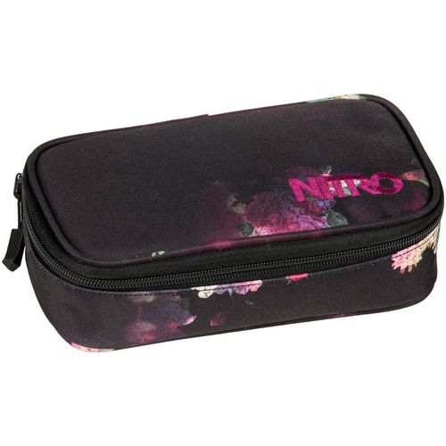 NITRO Federtasche Pencil Case XL, Federmäppchen, Schlampermäppchen, Faulenzer Box, Stifte Etui, rosa|schwarz