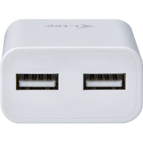 I-TEC USB Power Charger 2 Port 2.4A Notebook-Adapter, weiß