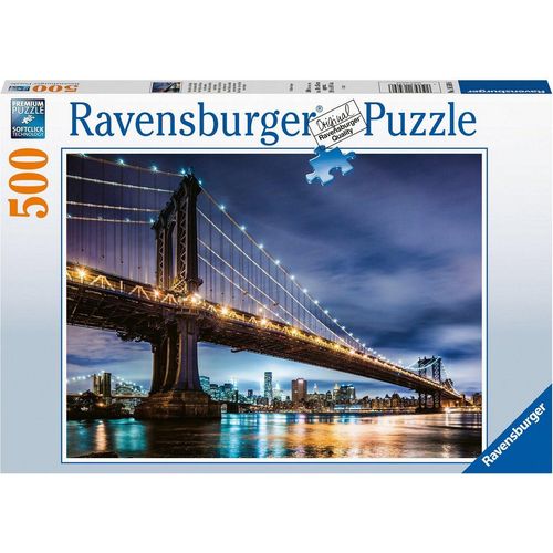 Ravensburger Puzzle New York - die Stadt, die niemals schläft, 500 Puzzleteile, Made in Germany, FSC® - schützt Wald - weltweit, bunt