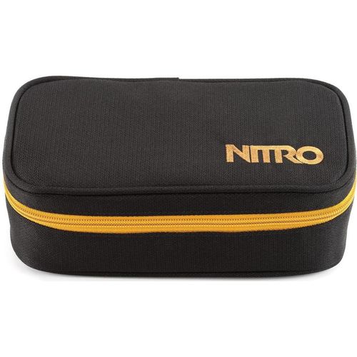 NITRO Federtasche Pencil Case XL, Federmäppchen, Schlampermäppchen, Faulenzer Box, Stifte Etui, gelb|schwarz