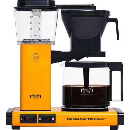 Moccamaster Filterkaffeemaschine KBG Select yellow pepper, 1,25l Kaffeekanne, Papierfilter 1×4, gelb
