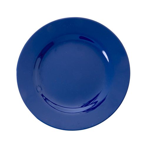 RICE Melamin Teller einfarbig, Ø20cm, navy