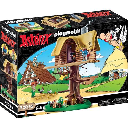 Playmobil® Konstruktions-Spielset Troubadix mit Baumhaus (71016), Asterix, (96 St), Made in Germany, bunt