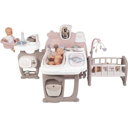 Smoby Puppen Pflegecenter Baby Nurse, Puppen Spielcenter, beige|rosa