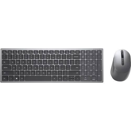 Dell KM7120W Bluetooth®, WLAN Tastatur, Maus-Set Deutsch, QWERTZ Grau (metallic), Schwarz