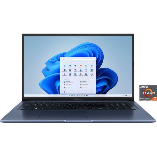 Asus Vivobook 17X M1703QA-AU075W Notebook (43,9 cm/17,3 Zoll, AMD Ryzen 7 5800H, Radeon, 512 GB SSD), blau