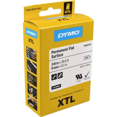 Dymo XTL Schriftband 1868736 schwarz auf weiß 9mm x 9,1m