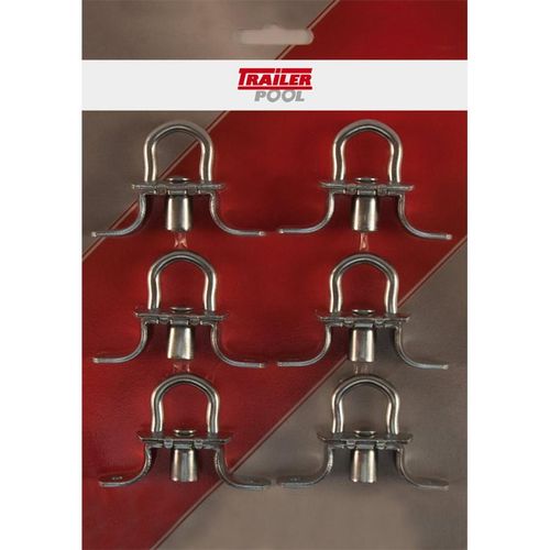 Drehverschluss aus verzinktem Stahl, 6 Stück, von Trailer Pool