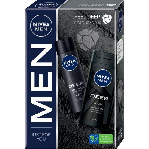 Nivea Men Deep Gift Set (voor het Lichaam ) voor Mannen