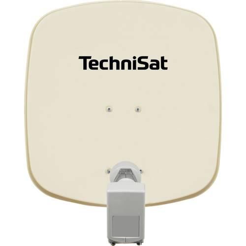 TechniSat DIGIDISH 45 - Satelliten-Schüssel für 2 Teilnehmer (45 cm, mit Wandhalterung und Twin-LNB) beige