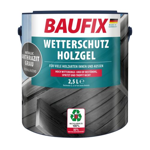 Wetterschutz-Holzgel anthrazitgrau metallic 2,5L
