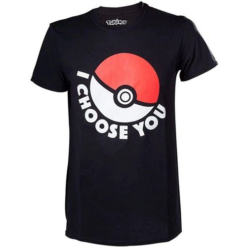 POKÉMON Print-Shirt POKEMON T-Shirt Pokeball I Choose You schwarz