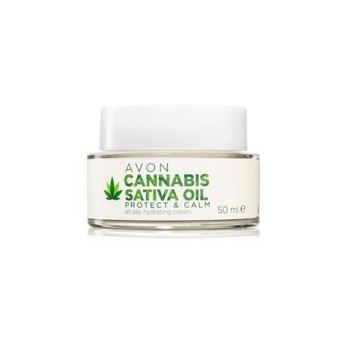 Avon Cannabis Sativa Oil Protect & Calm Feuchtigkeitscreme mit Hanföl 50 ml