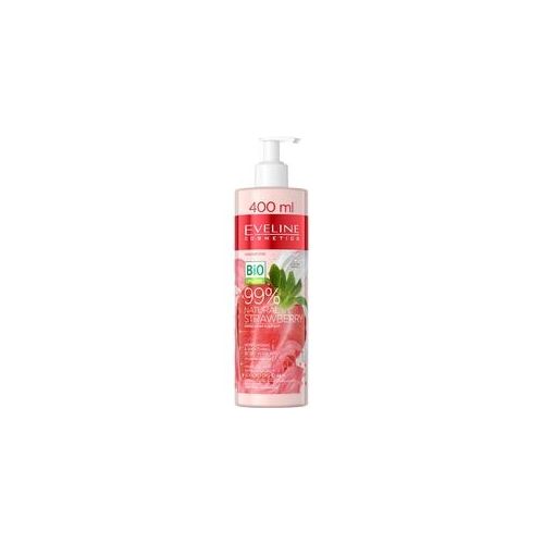 Eveline Cosmetics Bio Organic Natural Strawberry Körperjoghurt für trockene und gereitzte Haut 400 ml