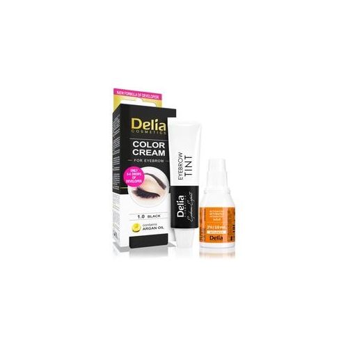 Delia Cosmetics Argan Oil Farbe für die Augenbrauen Farbton 1.0 Black 15 ml