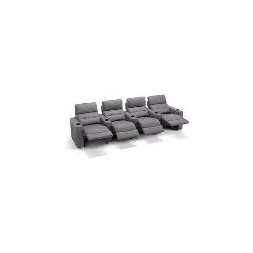 Leder 4-Sitzer Sofa BARI Relaxsofa Kino Couch