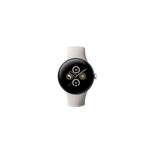 Google Pixel Watch 2 - LTE Smartwatch - Silber mit Porcelain Armband