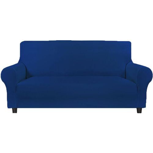 Fleckabweisender Stretch-Sofabezug 2-Sitzer alba Blau