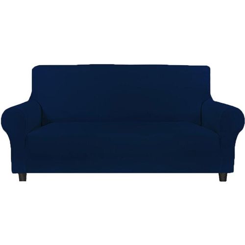 Fleckabweisender Stretch-Sofabezug 2-Sitzer-Sofa alba Blau