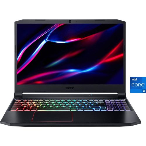 Acer Nitro 5 AN515-55-766W Gaming-Notebook (39,62 cm/15,6 Zoll, Intel Core i7 10750H, GeForce RTX 3060, 512 GB SSD), rot|schwarz