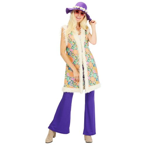 Kostüm „Hippie“ für Damen, violett-color