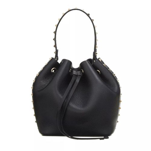 Valentino Garavani Beuteltasche – La Cinquieme Bucket Bag of Toile Iconographe – in schwarz – Beuteltasche für Damen
