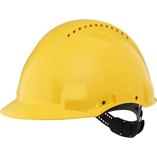 3M Schutzhelm G3000 belüftet, mit Uvicator™ Sensor, Pinlock, Schweißband, gelb, ab 5 Stk