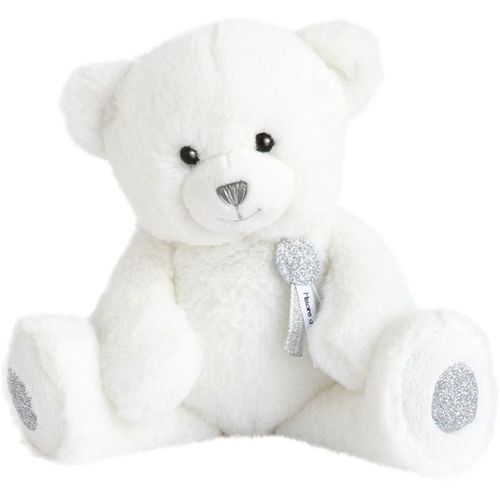 Doudou Teddybär "Glücksbringer", 24 cm, weiß