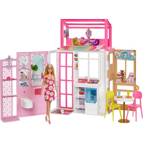 Barbie Puppenhaus, klappbar, Multicolor