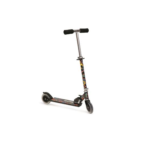 Kinderroller Magic, Scooter Höhe einstellbar, zusammenklappbar, PU-Räder 125 mm schwarz