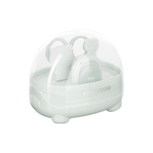 Kikkaboo Baby Maniküre-Set Bär, Nagelschere, Nagelknipser, Nagelfeile, ab Geburt grün