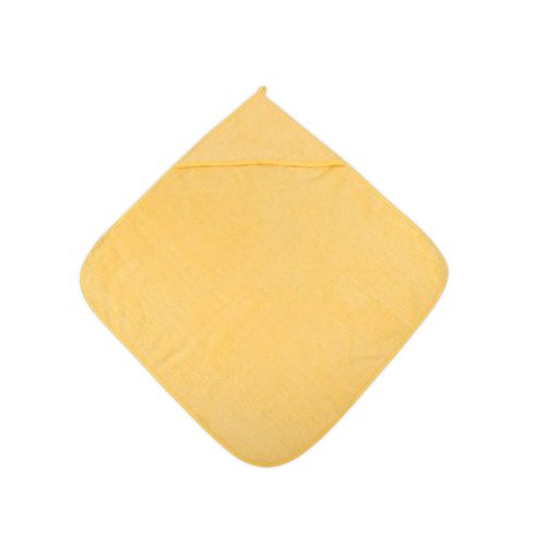 Lorelli Baby-Badehandtuch 80 x 80 cm, Kapuzenhandtuch, Badetuch, ab Geburt gelb