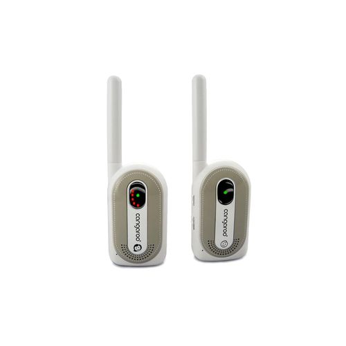 Babyphone Maternal Instinct bis 1,3 km Reichweite, Empfänger mit Gürtelclip grau