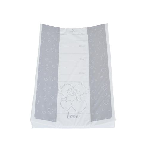 Cangaroo Wickelauflage Bären 67 x 44 cm, seitliche Erhöhung, abwaschbar grau