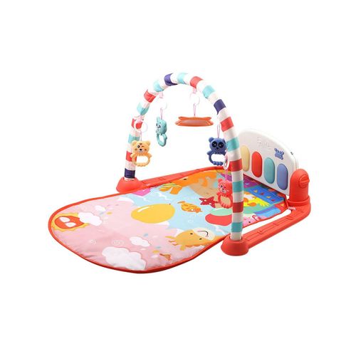 Chipolino Spielcenter Animals, Spielbogen Krabbeldecke Musiktasten Licht Tiere rot