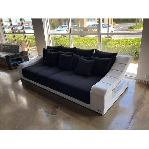 Big Sofa Turino mit Stoffbezug und LED