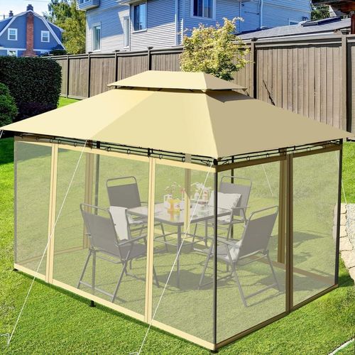 COSTWAY Pavillon Metall 3x4m