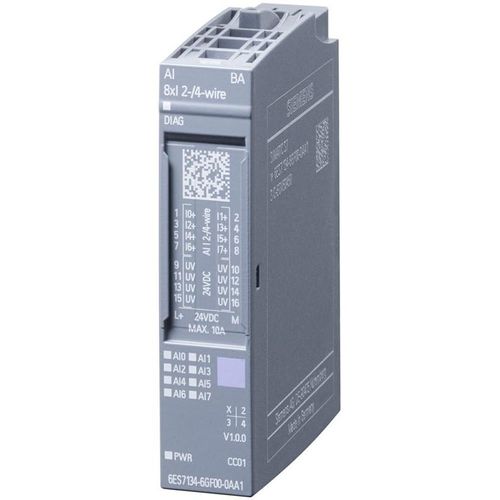 Siemens Simatic et 200sp analog input module ai 8xi 2-/4-wire basi