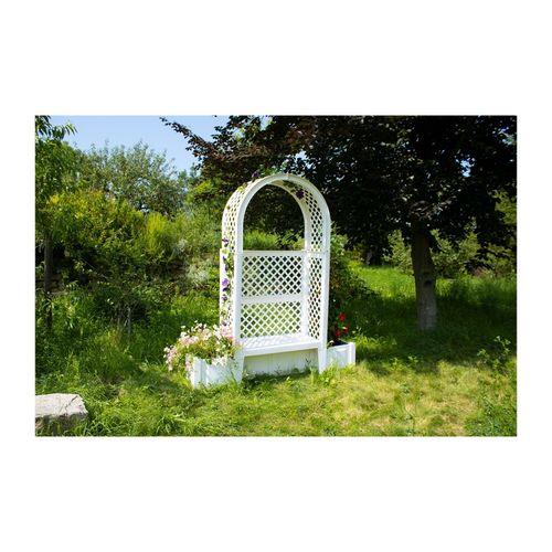 Gartenbank "Amsterdam", weiß