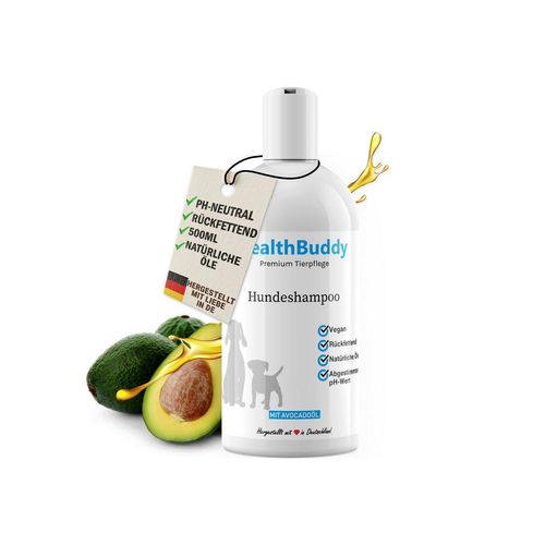 healthBuddy Tiershampoo Premium Hundeshampoo mit natürlichem Avocadoöl