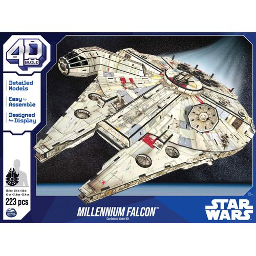 SPIN MASTERTM Star Wars 4D Build Puzzle "Millennium Falcon Raumschiff", bunt