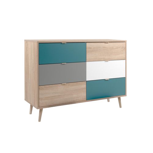 Finori Cuba 3 Kommode/Tricolor/Holzwerkstoff