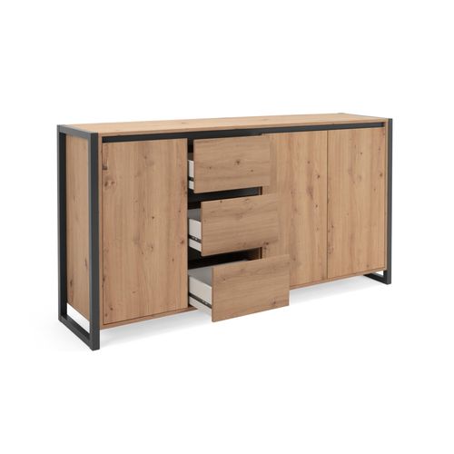 Finori Denver 3 Sideboard/Industrie-Look/Anthrazit