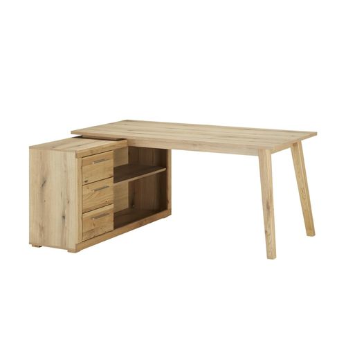 smart Eckschreibtisch Malmö - holzfarben - 165 cm - 130 cm - 76 cm - Sconto