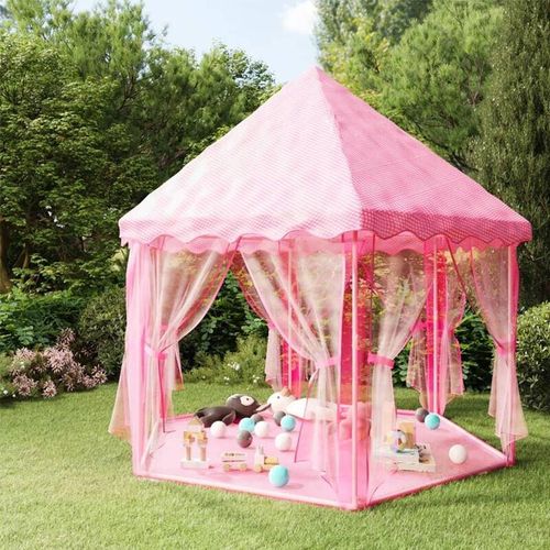 Maisonchic - Prinzessin-Spielzelt Märchen-Spielzelt Kinder-Prinzessinnen-Zelt mit 250 Bällen Rosa 133x140 cm XDGN631182